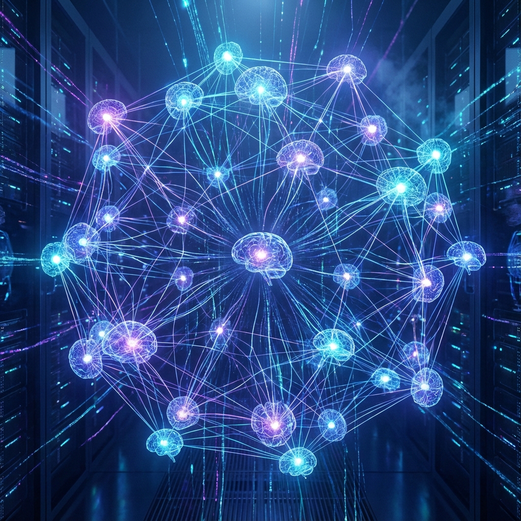 Decentralized Intelligence Concept